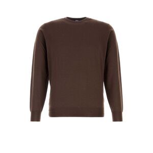 Fedeli Men Chocolate Wool Sweater
